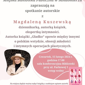 Spotkanie autorskie z Magdaleną Kuszewską