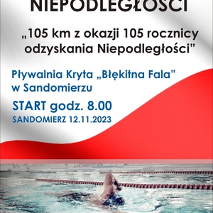 Pływacka Sztafeta Niepodległości z okazji 105. rocznicy odzyskania Niepodległości
