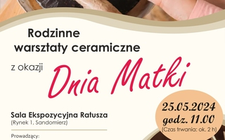 Rodzinne warsztaty ceramiczne z okazji Dnia Matki