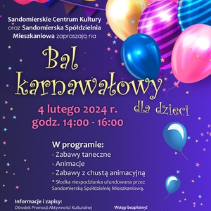 Bal Karnawałowy dla dzieci