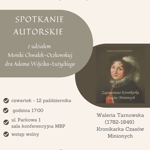 Spotkanie autorskie na temat Walerii Tarnowskiej