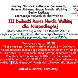 III Dwikoski Marsz Nordic Walking dla Niepodległej