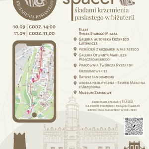 Spacer "Śladami krzemienia pasiastego w biżuterii"