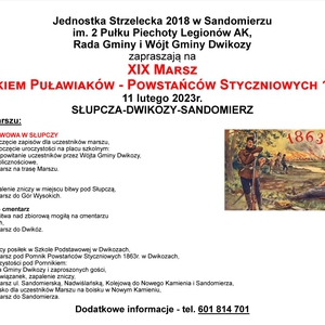 XIX Marsz Szlakiem Puławiaków-Powstańców Styczniowych 1863 r.
