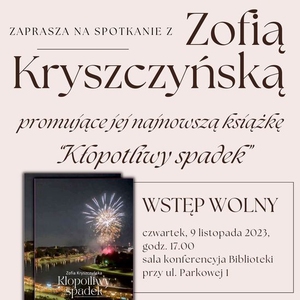 Spotkanie autorskie z Zofią Kryszczyńską