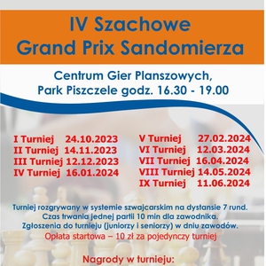 IV Szachowe Grand Prix Sandomierza | I Turniej