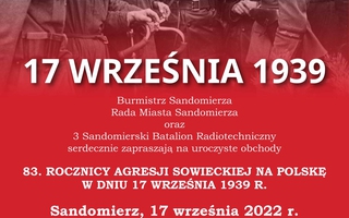 83. rocznica agresji sowieckiej na Polskę w dniu 17 września 1939 r.
