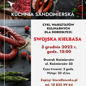 Warsztaty kulinarne - swojska kiełbasa