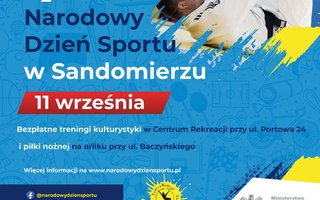 Ćwiczymy razem! Narodowy Dzień Sportu w Sandomierzu