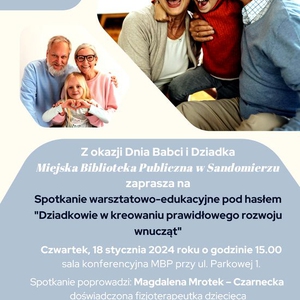 Spotkanie warsztatowo-edukacyjne "Dziadkowie - wnukom"