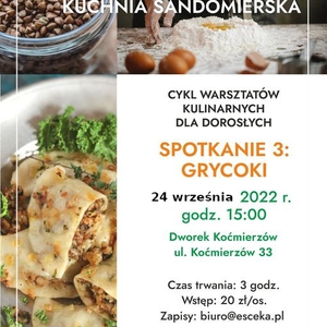 Cykl kulinarnych warsztatów dla dorosłych: GRYCOKI
