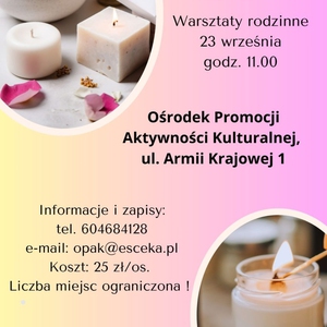 Warsztaty rodzinne – świece