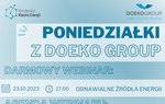 Darmowy cykl webinarów ,,PONIEDZIAŁKI Z DOEKO GROUP"