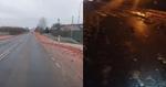 Rozsypane jabłka i buraki na drogach w powiecie sandomierskim [WIDEO]