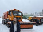 Sandomierz: Pierwszy śnieg na drogach.