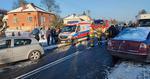 Zderzenie czterech pojazdów drodze krajowej nr 79 w powiecie sandomierskim [ZDJĘCIA]