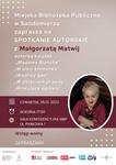 Spotkanie autorskie z Małgorzatą Matwij