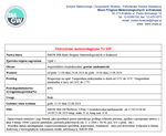 Ostrzeżenie meteorologiczne nr 105