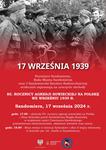 Zaproszenie na obchody 85. rocznicę agresji ZSRR na Polskę
