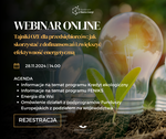 Webinar: "Tajniki OZE dla przedsiębiorców - jak skorzystać z dofinansowań i zwiększyć efektywność energetyczną"