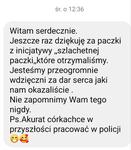 "Jesteśmy przeogromnie wdzięczni za dar serca jaki nam okazaliście…"
