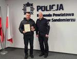 Podziękowania dla ks. Wiesława Surmy - wieloletniego Kapelana sandomierskiej Policji