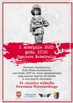 Zaproszenie na obchody 81 rocznicy wybuchu Powstania Warszawskiego