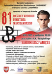 Obchody 81. rocznicy wybuchu Powstania Warszawskiego przy tablicy K.K. Baczyńskiego