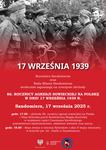 Zaproszenie na obchody 86 rocznicy ataku sowieckiego na Polskę