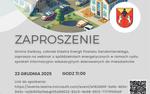 Zaproszenie na webinar dla mieszkańców :  Spółdzielnie energetyczne - rozwiązania dla społeczności lokalnych