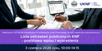 Webinarium "Lista ostrzeżeń publicznych KNF - podstawa wpisu i wykreślenia"