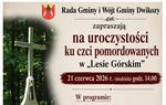Uroczystości ku czci pomorodowanych w lesie w Górach Wysokich