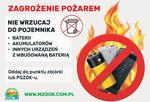 Akcja edukacyjna dot. nie wyrzucania baterii i akumulatorów do odpadów zmieszanych lub segregowanych